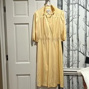 CHIPPER CALIFORNIA VINTAGE YELLOW DRESS-SIZE MEDIUM